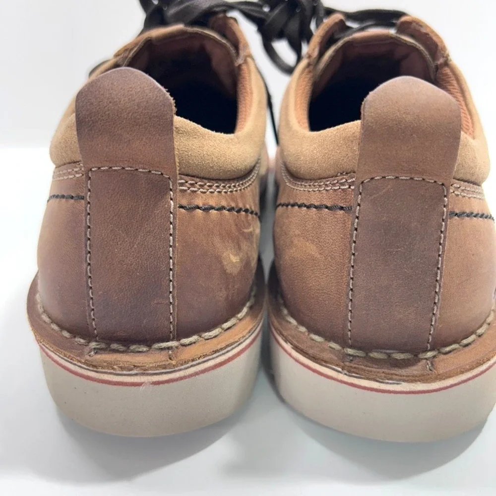 Clarks Eastridge Leather Low Oxford‎ Men's Light Brown US 7W